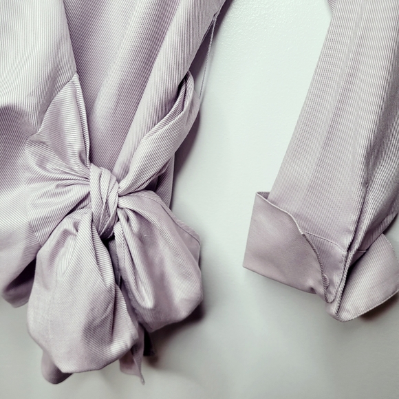 2/$30 🌻 | Ann Taylor | Purple Wrap Around Tie Blouse - Picture 4 of 16
